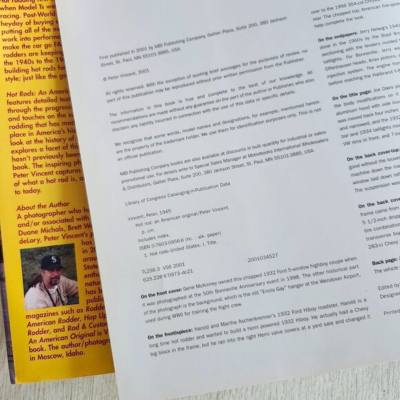 Hot Rod An American Original By Peter Vincent Motorbooks International Auto Book - Picture 4 of 4